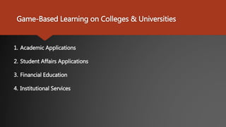 Engaging Students Through Game-Based Learning | PPTX