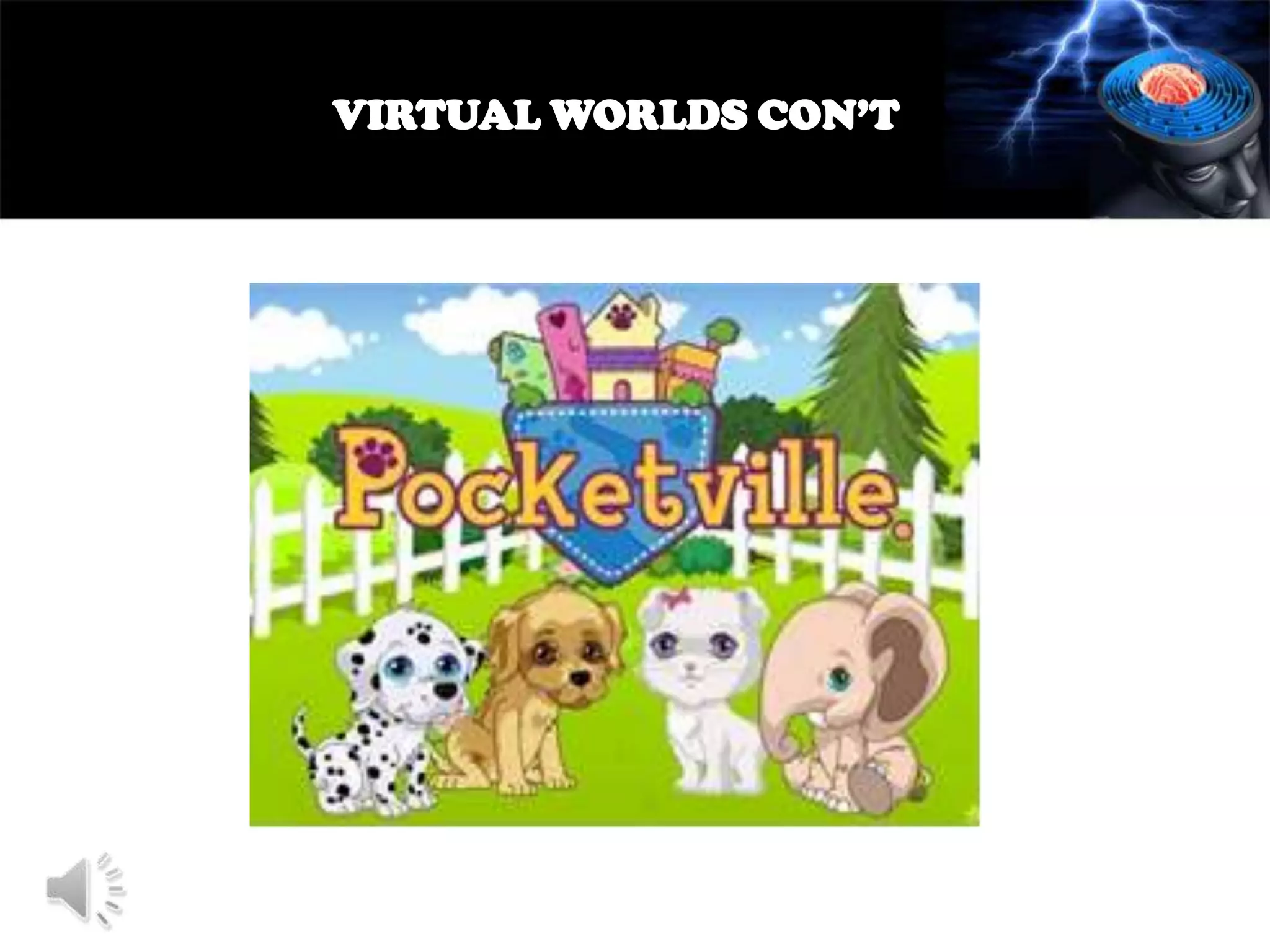 VIRTUAL WORLDS CON’T

 