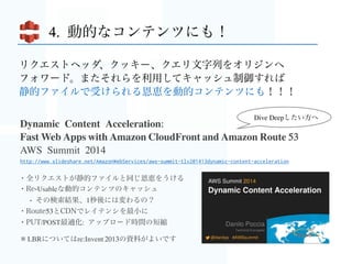   1. 画像・音声・ゲームデータの配信に最適
ゲームはいったん作れば変わらない静的データばかり。
大量の予測できないアクセスを心配することなく、
オリジンサーバへの負荷は最小限に抑えられる。
CMこわい
Yahoo!砲こわい
 