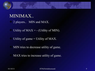 Game Playing In A I Final | PPT