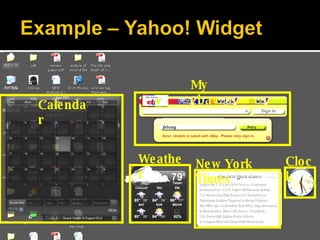 Calendar My ebay Clock New York Times Weather 