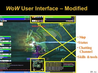 Status Map Skills & tools Chatting  Channel 