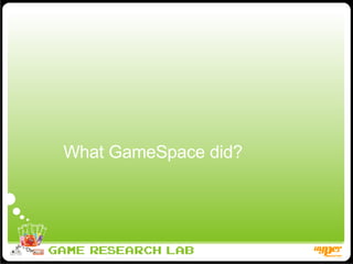 What GameSpace did? 