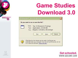 Game Studies   Download 3.0 Get schooled. 