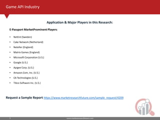 Game api market 3 | PPT