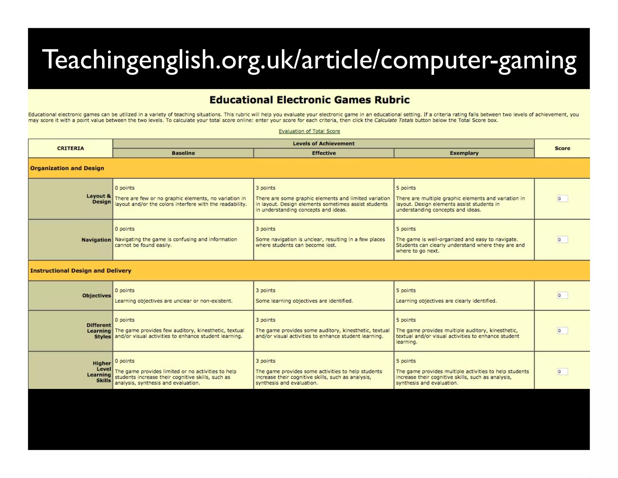 Teachingenglish.org.uk/article/computer-gaming
6kuLfV
 