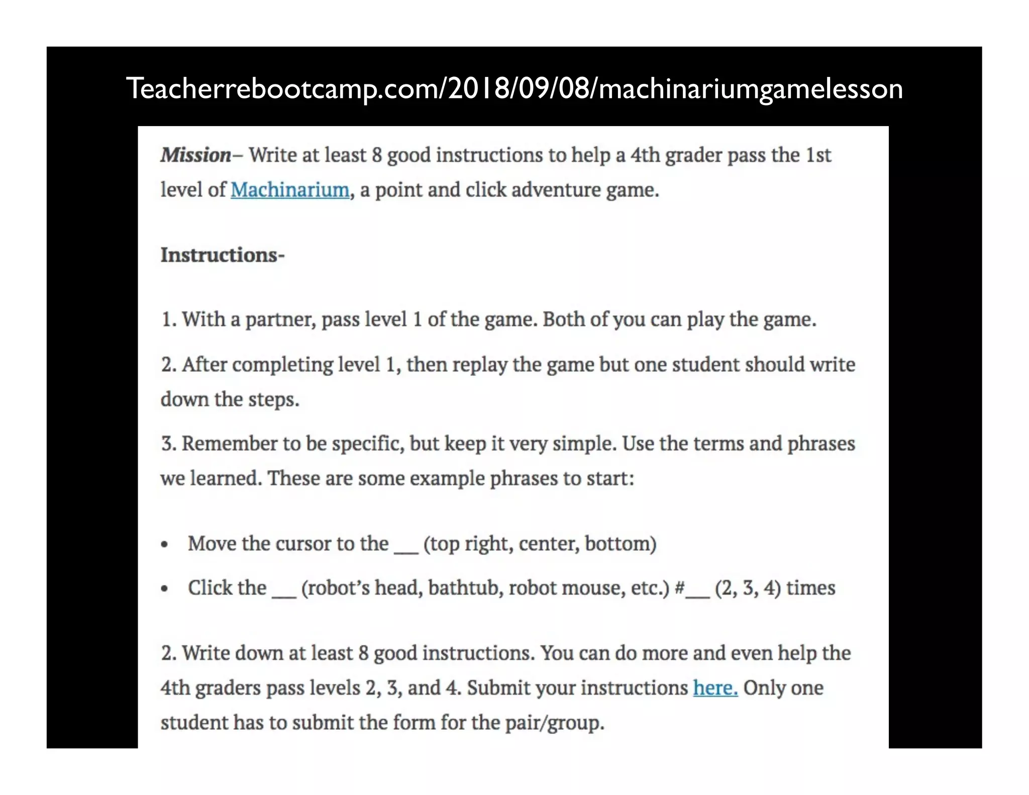 Teacherrebootcamp.com/2018/09/08/machinariumgamelesson
 