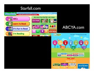 ABCYA.com
6kuLfV
Starfall.com
 