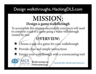 Design walkthroughs, HackingDLS.com
 