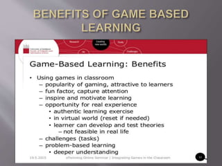 Game based learning | PPTX | Educational Video Games | Video Game Genres