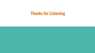 Thanks for Listening
 