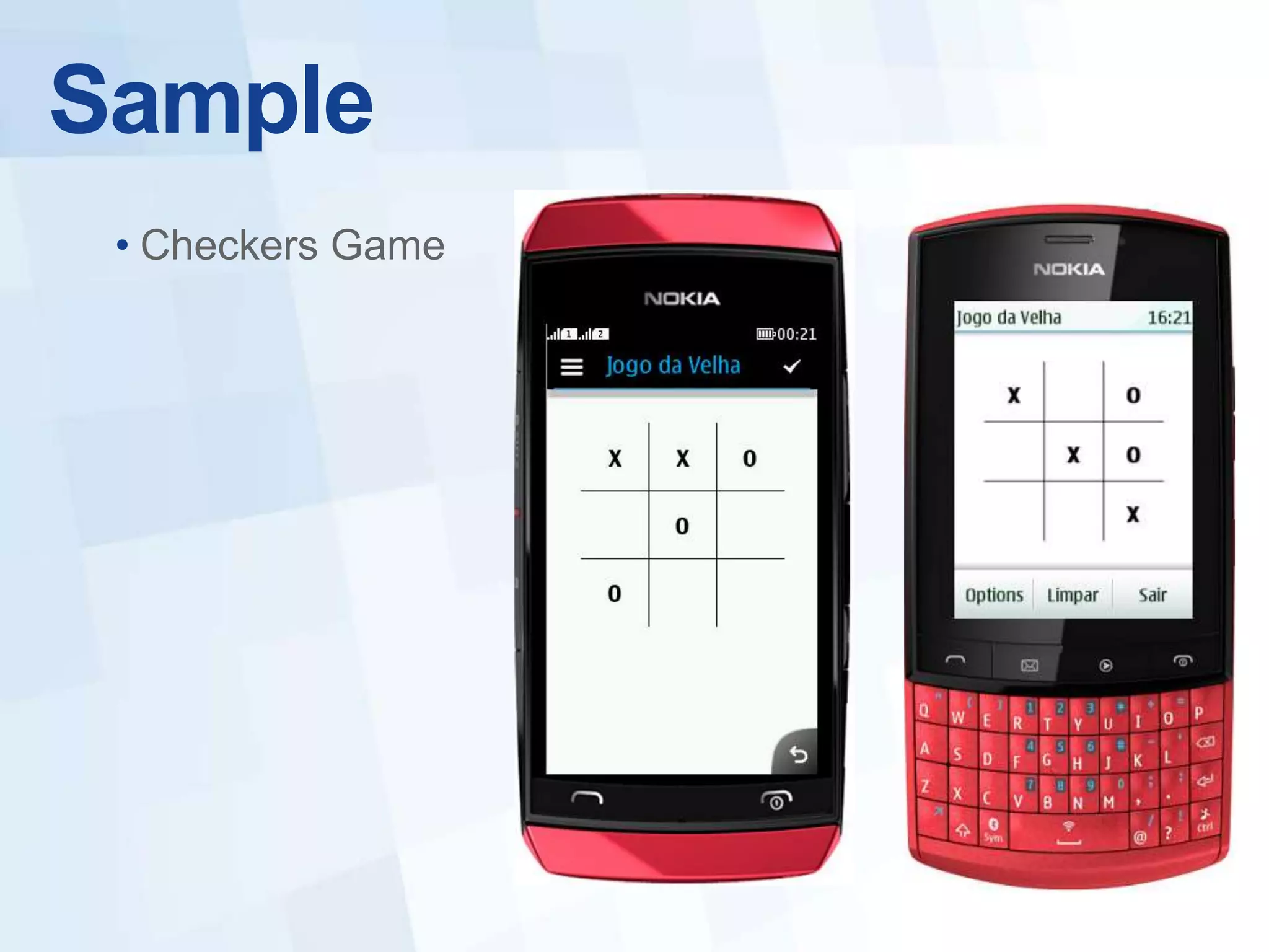 Sample
 • Checkers Game
 