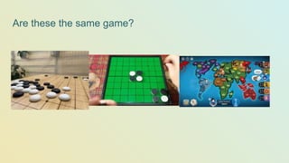 Are these the same game?
 