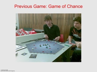 Previous Game: Game of Chance




(c) 2012 Ben SALEM
(p) 2012 Ben SALEM for MDI Programme
 