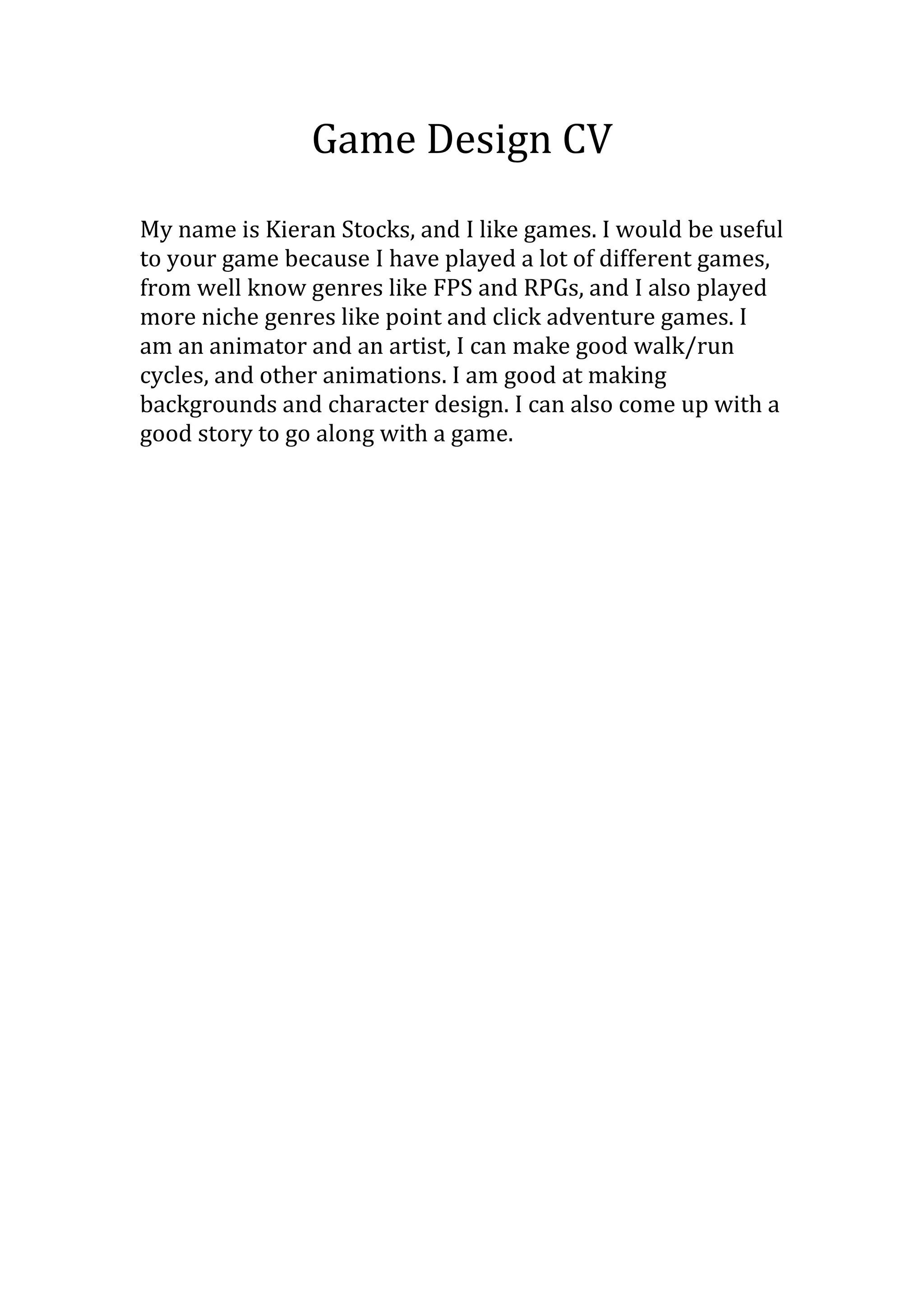 Game design cv docx