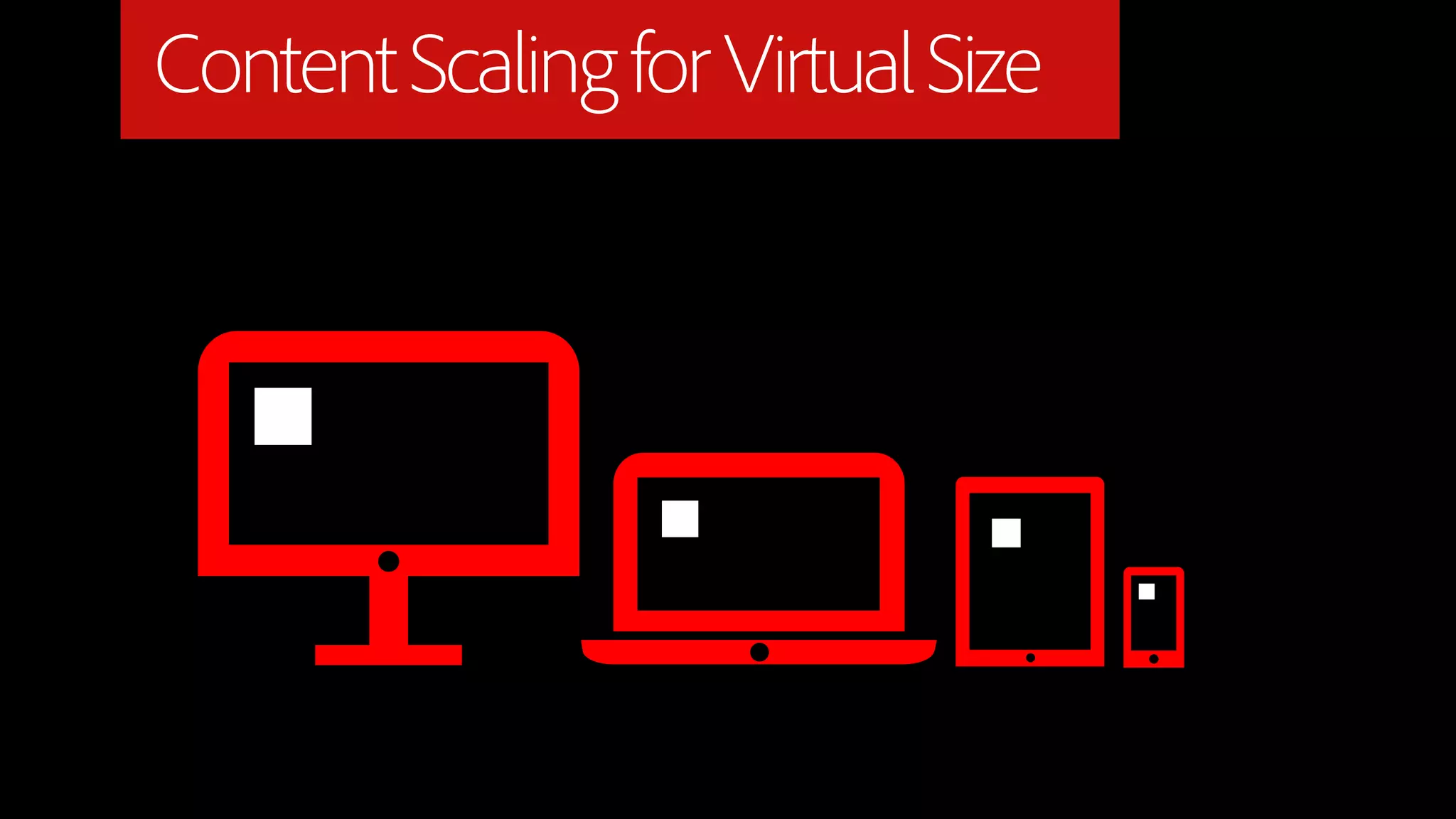 Content Scaling for Virtual Size
 