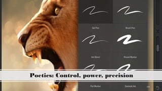 CHRISTINA WODTKE @cwodtke 103
Poetics: Control, power, precision
 