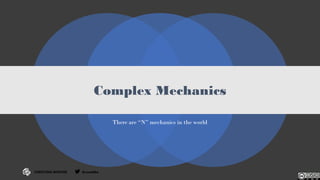 CHRISTINA WODTKE @cwodtke
Complex Mechanics
There are “N” mechanics in the world
 