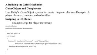 Game design, characteristics of games, game elements, mechanics | PPTX