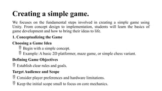 Game design, characteristics of games, game elements, mechanics | PPTX