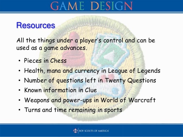 BSA Game Design Merit Badge