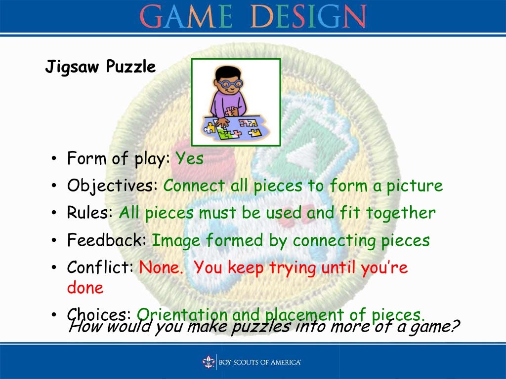 game design merit badge powerpoint presentation