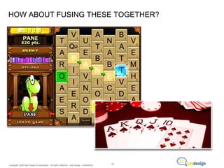 HOW ABOUT FUSING THESE TOGETHER?

Copyright 2009 Say Design Incorporated. All rights reserved. Say Design confidential.

33

 