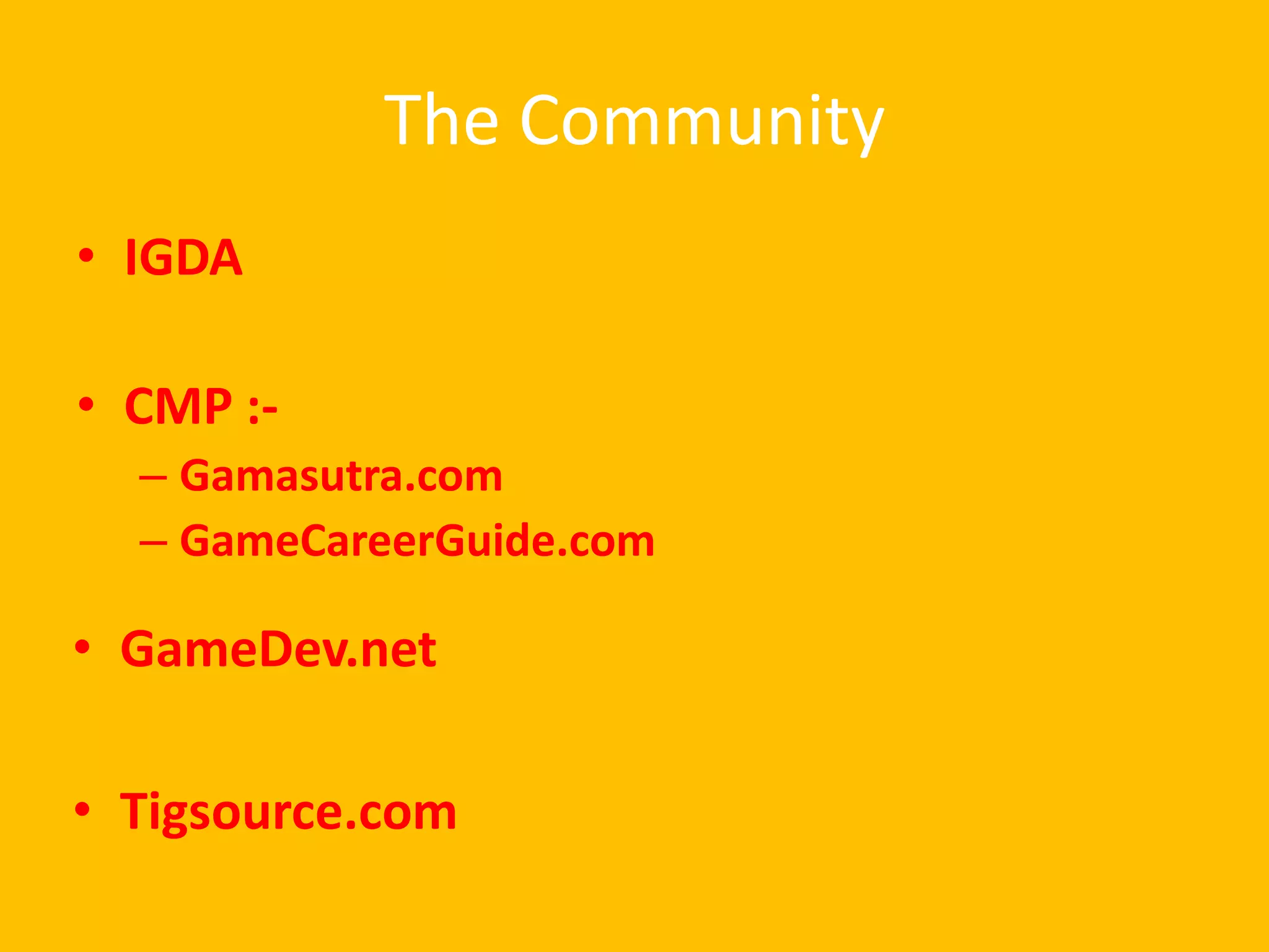 An Introduction To Game development | PPSX