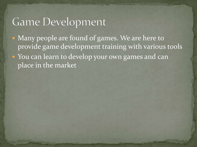 Game development | PPT
