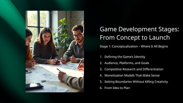 Game Development Stages: From Concept to Launch | PPTX