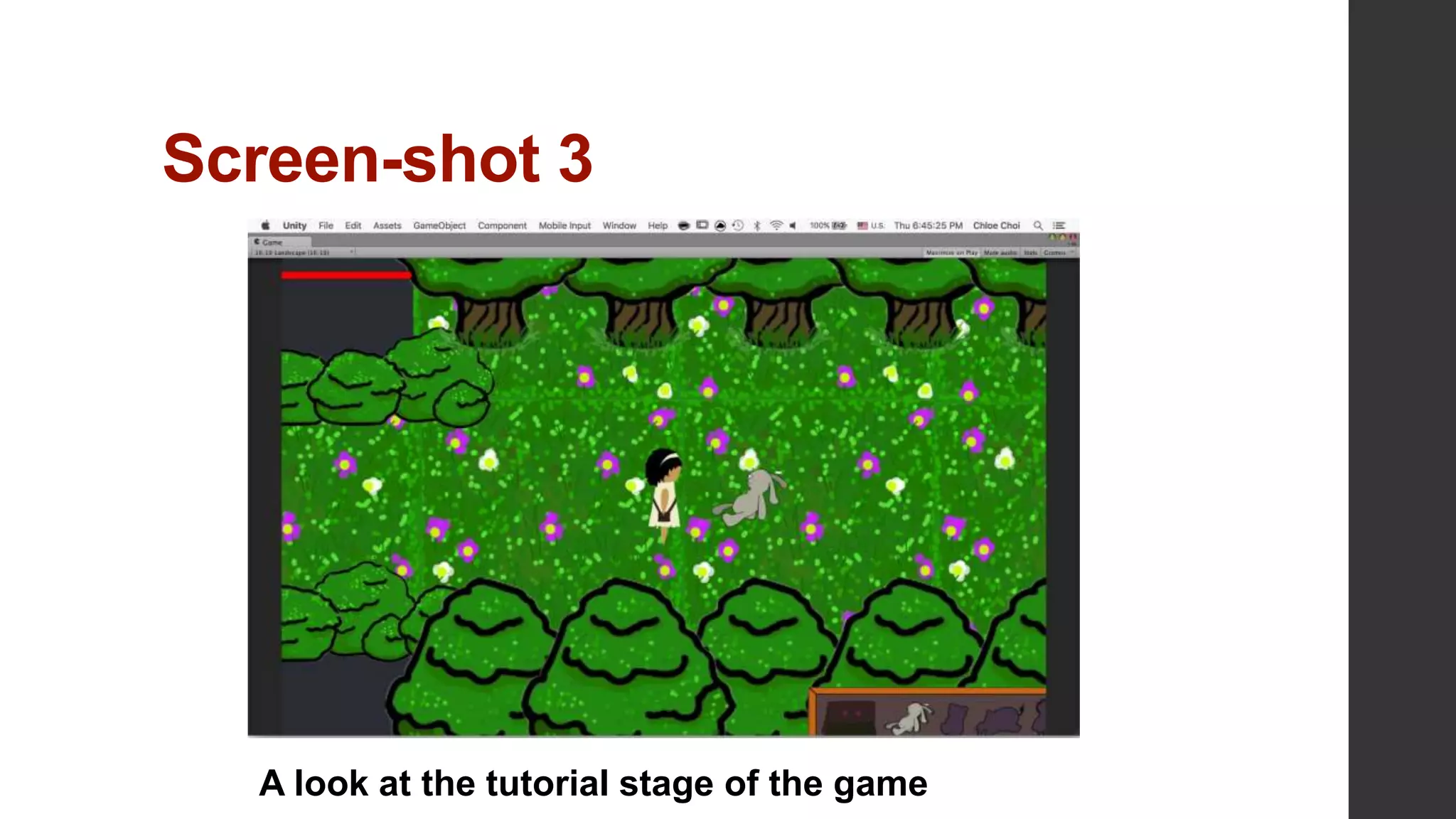 Screen-shot 3
A look at the tutorial stage of the game
 