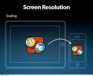 Screen Resolution
            Scaling




Friday 4 November 11
 