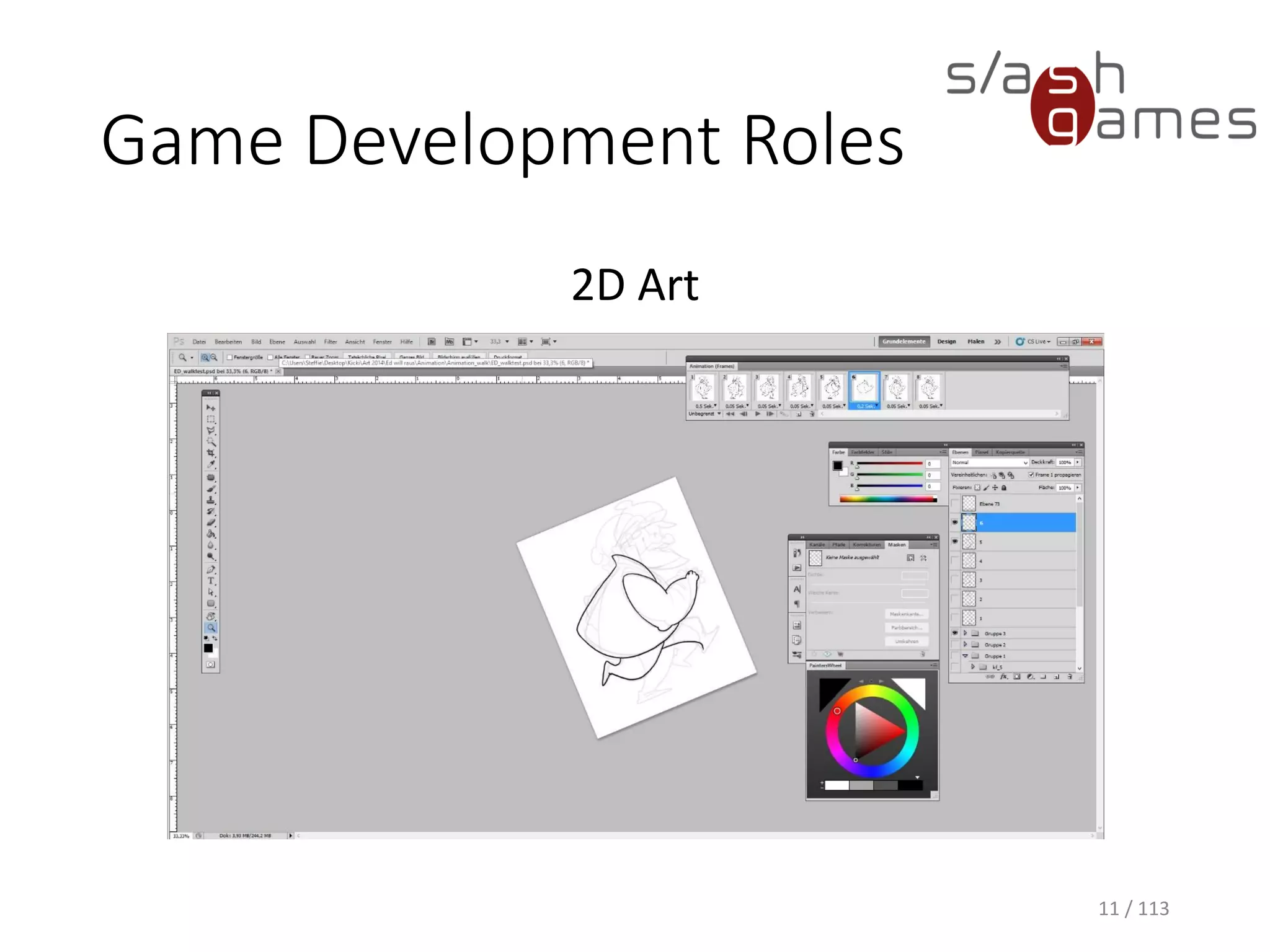 Game Development Roles 
2D Art 
11 / 113 
 