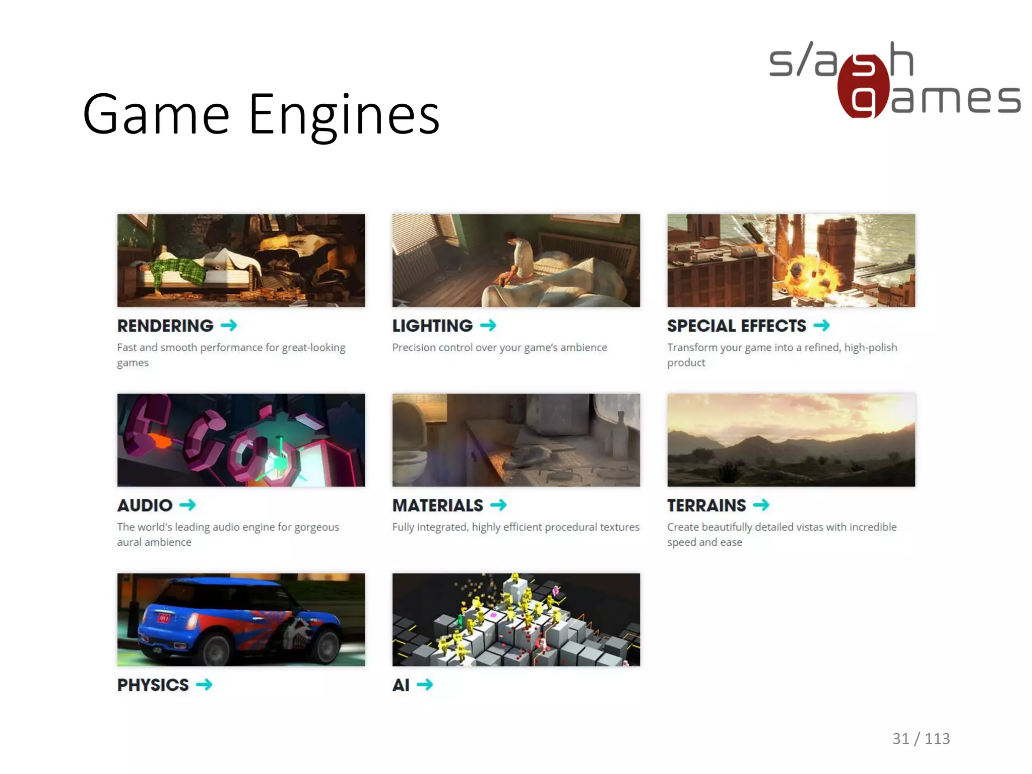Game Engines 
31 / 113 
 