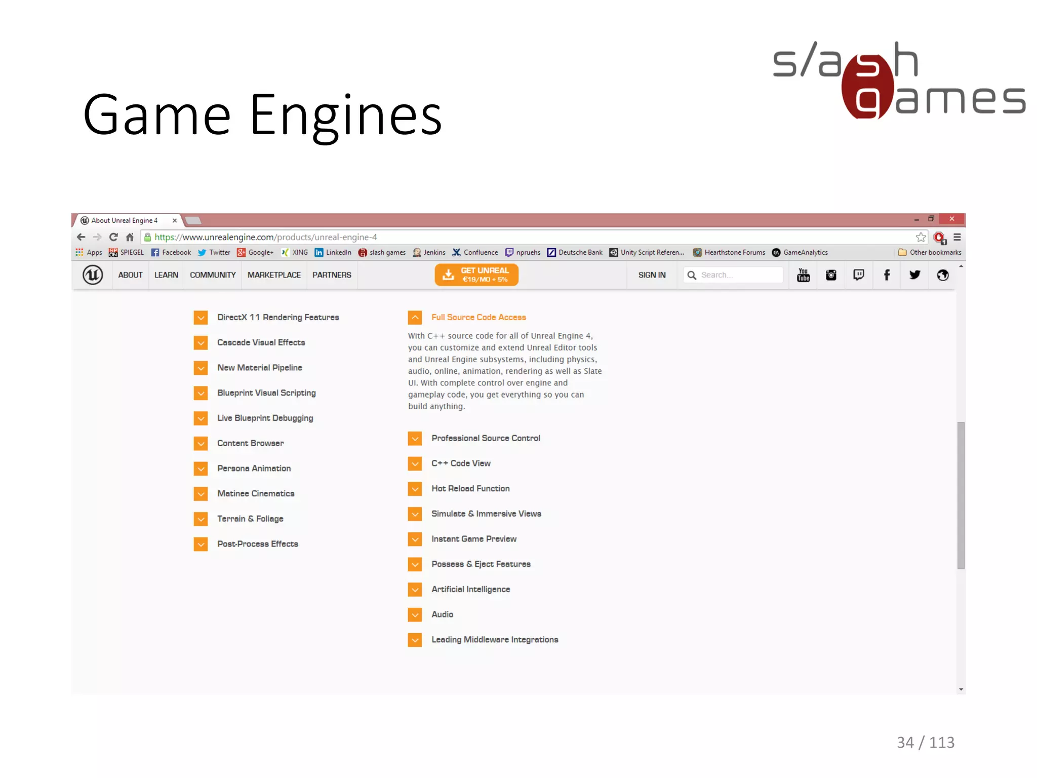 Game Engines 
34 / 113 
 