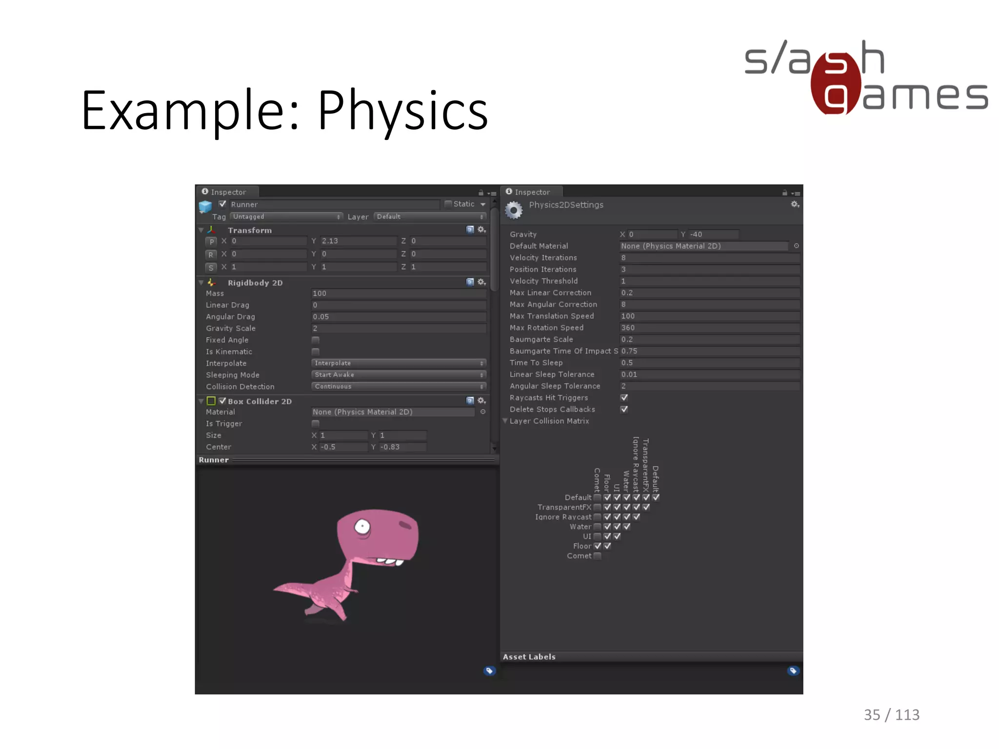 Example: Physics 
35 / 113 
 
