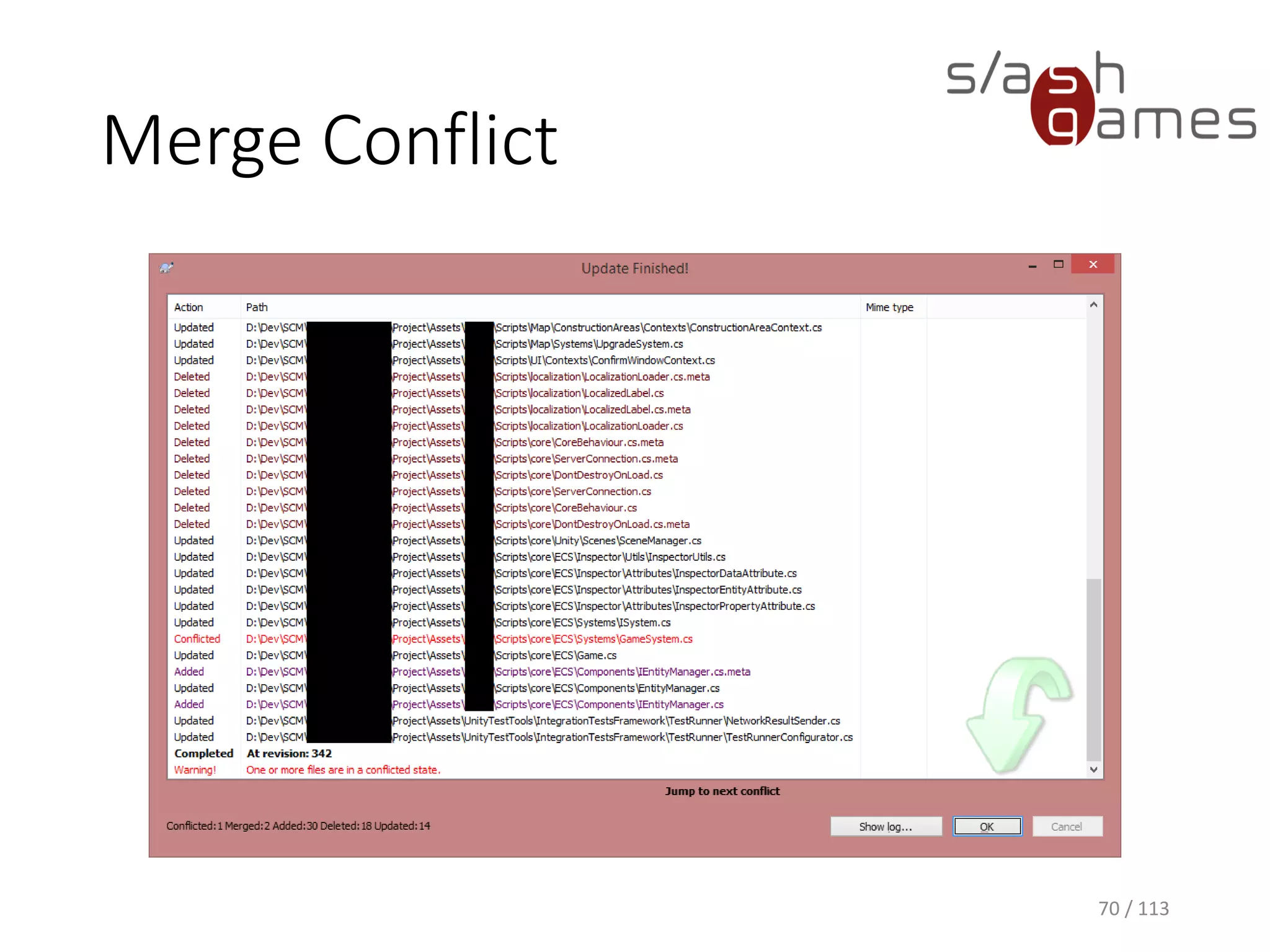 Merge Conflict 
70 / 113 
 