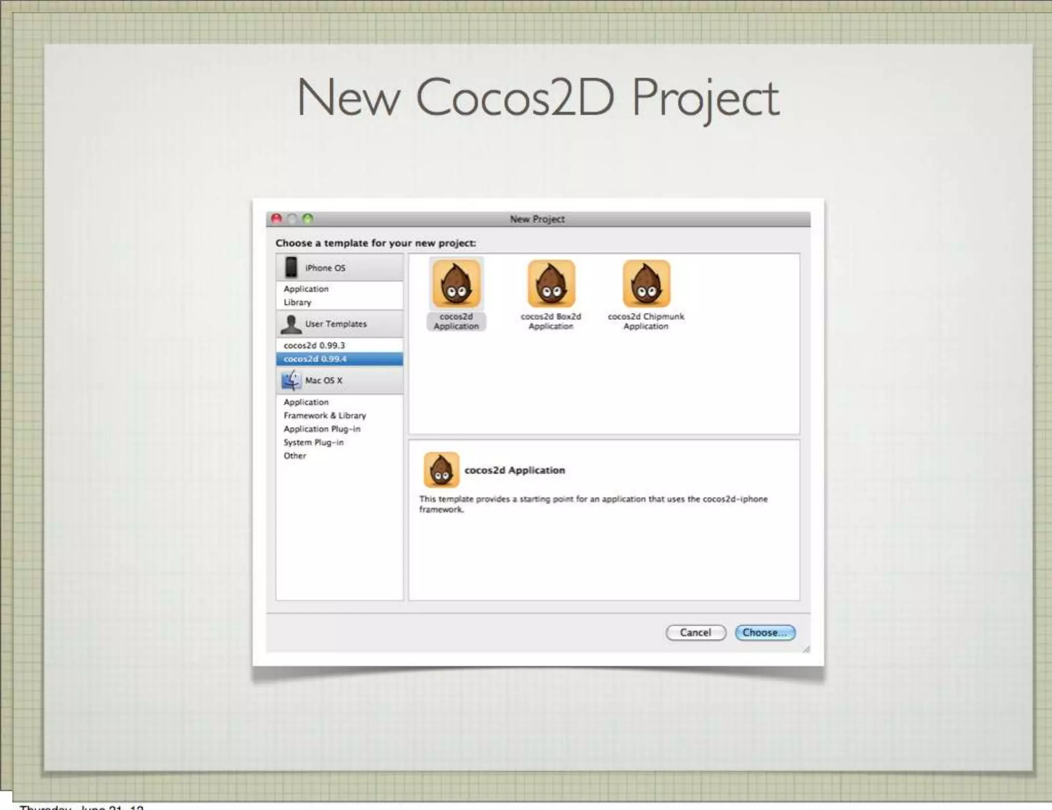 New Cocos2D Project
 