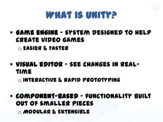 Game Development with Unity | PPT