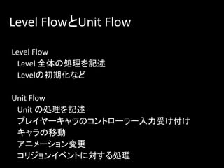 ゲームデザイナーとUnit Flow
 