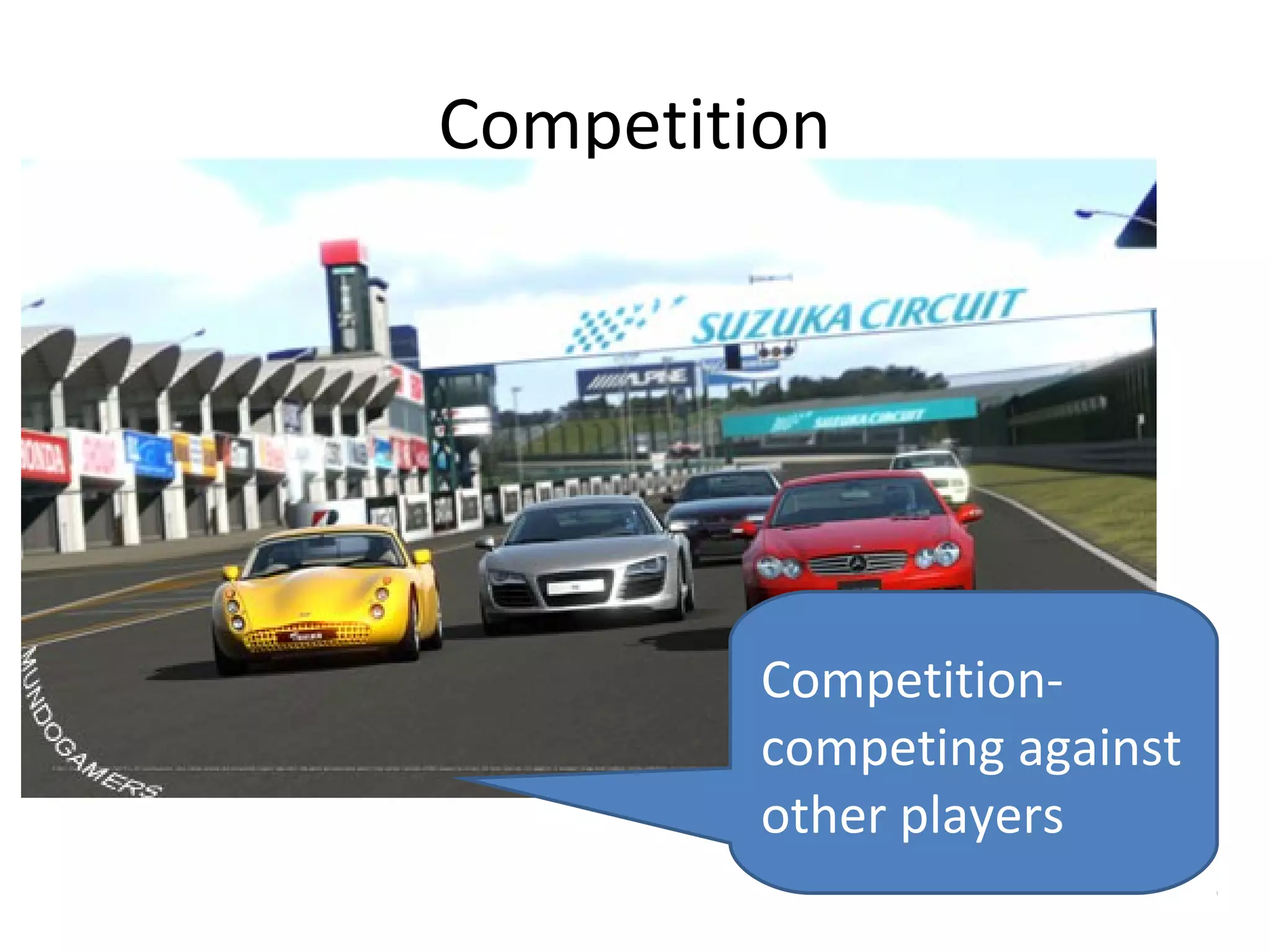 Competition




         Competition-
         competing against
         other players
 