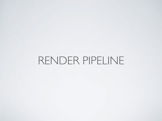 RENDER PIPELINE
 