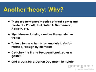 Gamegame workshop