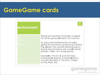 Gamegame workshop