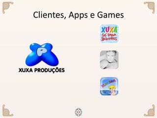 Clientes, Apps e Games
 