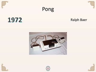 Pong
Ralph Baer
 