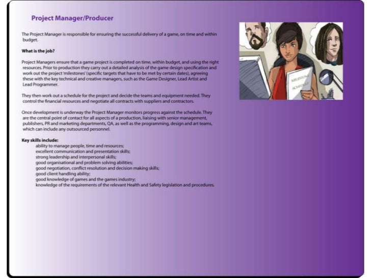 Game industry job roles presentation