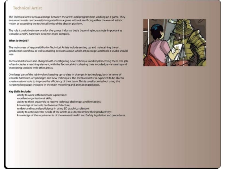 Game industry job roles presentation