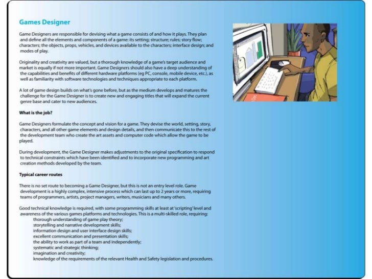 Game industry job roles presentation