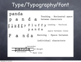 Type/Typography/Font
Wednesday, 25 June 2014
 